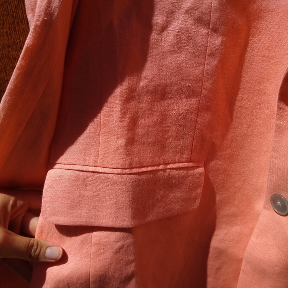 NWT Men's Lauren Ralph Lauren Ultraflex 100% Linen Lassiter Coral Blazer - Picture 5 of 16